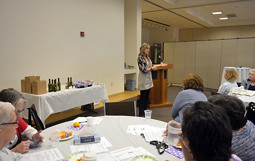 Melanie Cedargren, owner of "The Spicy Olive" talked about the health benefits of olive oil.